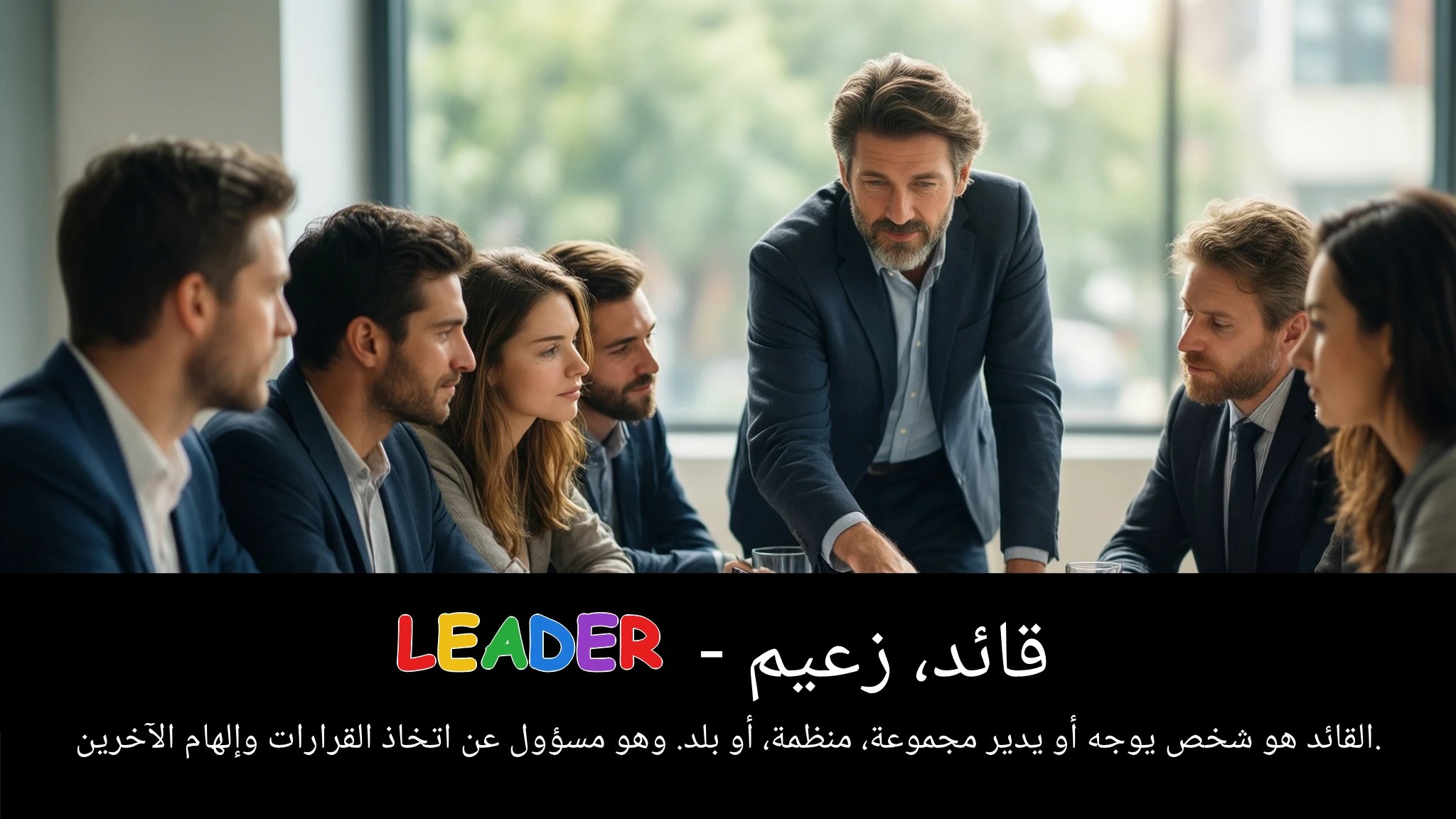 Arabic Illustration for leader